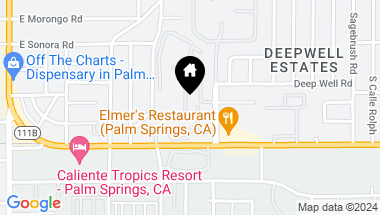 Map of 1020 E Palm Canyon Drive 103, Palm Springs CA, 92264