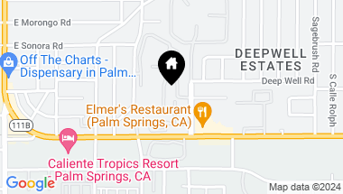 Map of 1595 PALM COLONY, Palm Springs CA, 92264