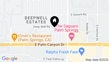 Map of 1525 E Avenida Olancha, Palm Springs CA, 92264