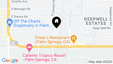 Map of 1500 S Camino Real 202a, Palm Springs CA, 92264