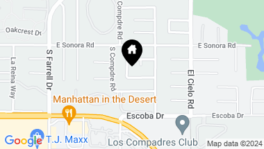 Map of 2932 Guadalupe RD, Palm Springs CA, 92264