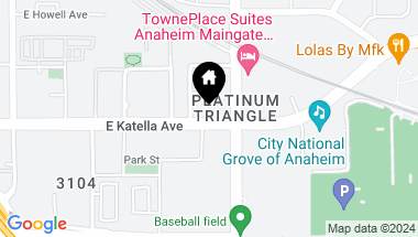 Map of 1801 E Katella Avenue 3065, Anaheim CA, 92805