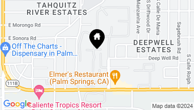 Map of 1525 PALM COLONY, Palm Springs CA, 92264