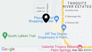 Map of 329 Goleta Way, Palm Springs CA, 92264