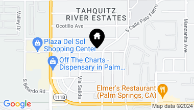 Map of 479 E Sonora Road, Palm Springs CA, 92264