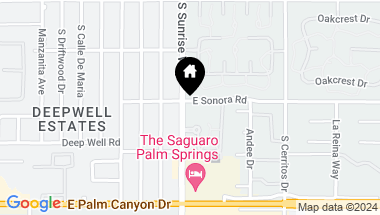 Map of 1703 E Sonora Road 25, Palm Springs CA, 92264