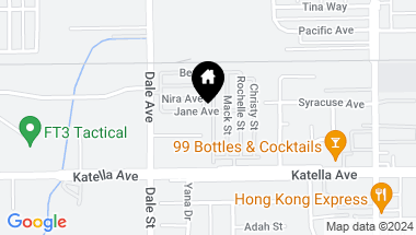 Map of 8681 Katella #161 Avenue 161, Stanton CA, 90680