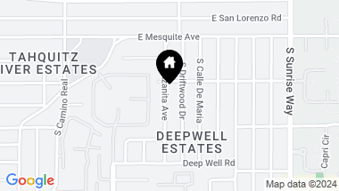 Map of 1240 S Manzanita Ave, Palm Springs CA, 92264