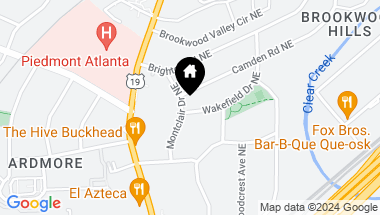 Map of 41 Montclair Drive NE, Atlanta GA, 30309