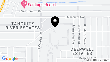 Map of 1212 Otono Drive, Palm Springs CA, 92264