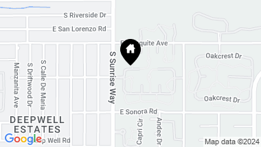 Map of 1707 Grand Bahama Drive W, Palm Springs CA, 92264