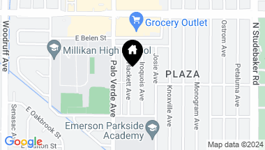 Map of 2812 Hackett Avenue, Long Beach CA, 90815