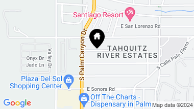 Map of 157 E Palo Verde Ave, Palm Springs CA, 92264