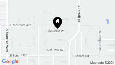 Map of 2333 Oakcrest Drive, Palm Springs CA, 92264