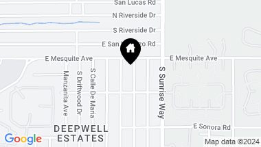 Map of 1083 S CALLE ROLPH, Palm Springs CA, 92264