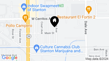 Map of 10601 Fern Avenue, Stanton CA, 90680