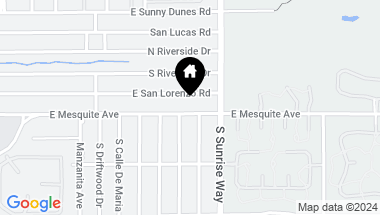 Map of 1580 E Mesquite Avenue, Palm Springs CA, 92264