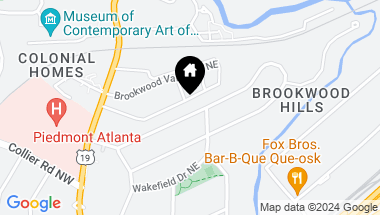 Map of 114 Brighton Road NE, Atlanta GA, 30309