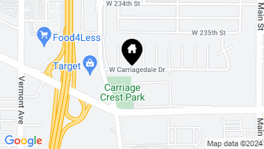 Map of 446 W Carriagedale Drive, Carson CA, 90745