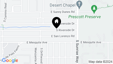 Map of 1429 S Riverside DR, Palm Springs CA, 92264
