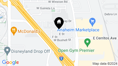 Map of 100 S Midway Drive 141, Anaheim CA, 92805