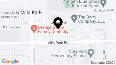 Map of 18002 Prado Circle, Villa Park CA, 92861