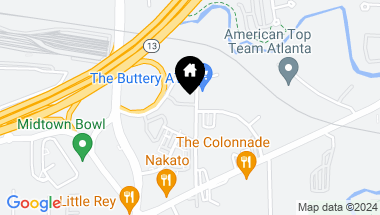 Map of 2164 Niles Place NE, Atlanta GA, 30324