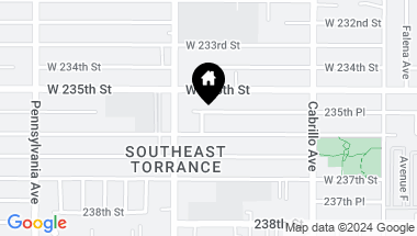 Map of 23530 Haas Avenue, Torrance CA, 90501