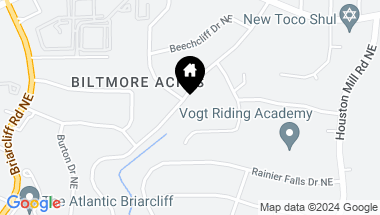 Map of 1195 Biltmore Drive NE, Atlanta GA, 30329