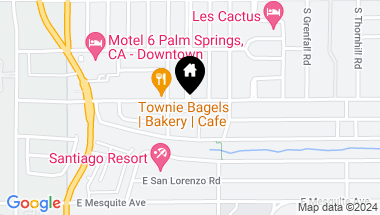 Map of 745 E SUNNY DUNES Road, Palm Springs CA, 92264