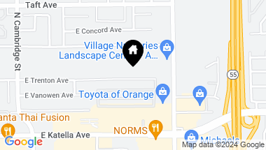 Map of 1435 E Trenton Avenue, Orange CA, 92867