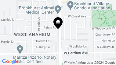 Map of 9971 Chanticleer Road, Anaheim CA, 92804
