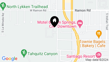 Map of 634 Big Canyon Dr, Palm Springs CA, 92264