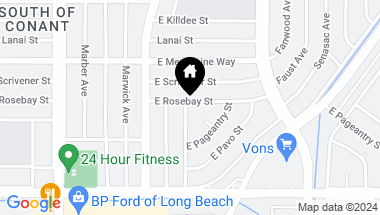 Map of 3150 N Lomina Avenue, Long Beach CA, 90808