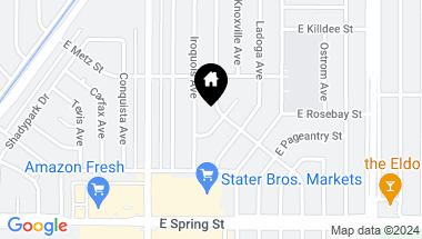 Map of 6533 E Rosebay Street, Long Beach CA, 90808