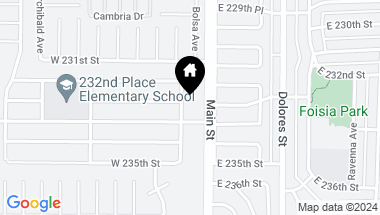 Map of 23302 Mehden Avenue, Carson CA, 90745