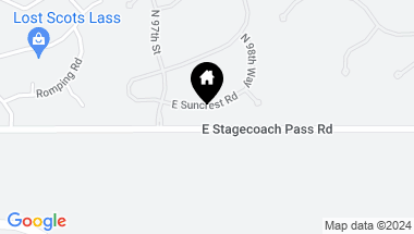 Map of 9753 E SUNCREST Road, Scottsdale AZ, 85262