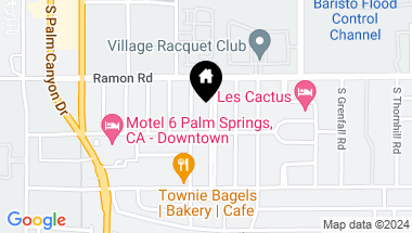 Map of 571 S Indian, Palm Springs CA, 92264