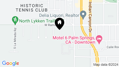 Map of 563 Athena Court, Palm Springs CA, 92264