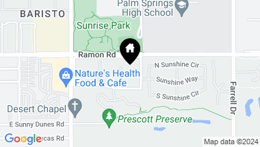 Map of 2033 E Ramon Road 18, Palm Springs CA, 92264