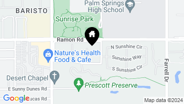 Map of 2033 E Ramon Road 8B, Palm Springs CA, 92264