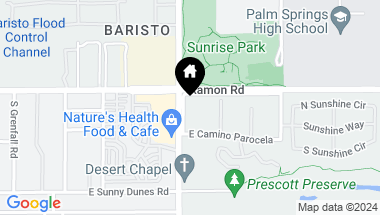 Map of 518 S Sunrise Way, Palm Springs CA, 92264