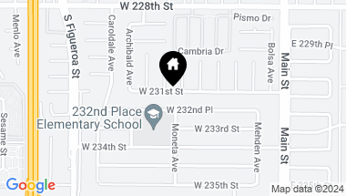 Map of 312 W 231st Street, Carson CA, 90745