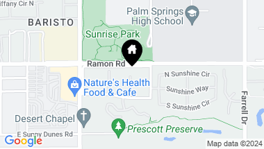 Map of 2033 E Ramon Road 1 B, Palm Springs CA, 92264