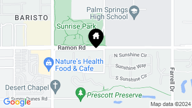 Map of 2033 E Ramon Road 3B, Palm Springs CA, 92264