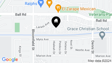 Map of 4158 Elizabeth Court, Cypress CA, 90630