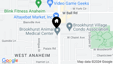 Map of 1241 S Brookhurst Street, Anaheim CA, 92804