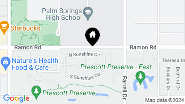 Map of 2250 N Sunshine Circle, Palm Springs CA, 92264