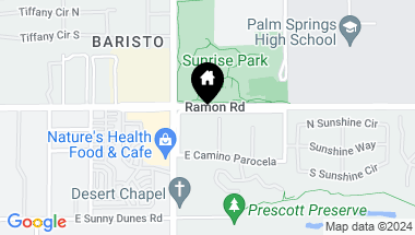 Map of 1771 E Ramon Road, Palm Springs CA, 92264