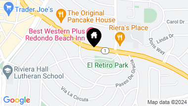 Map of 6010 S Pacific Coast Highway 1, Redondo Beach CA, 90277